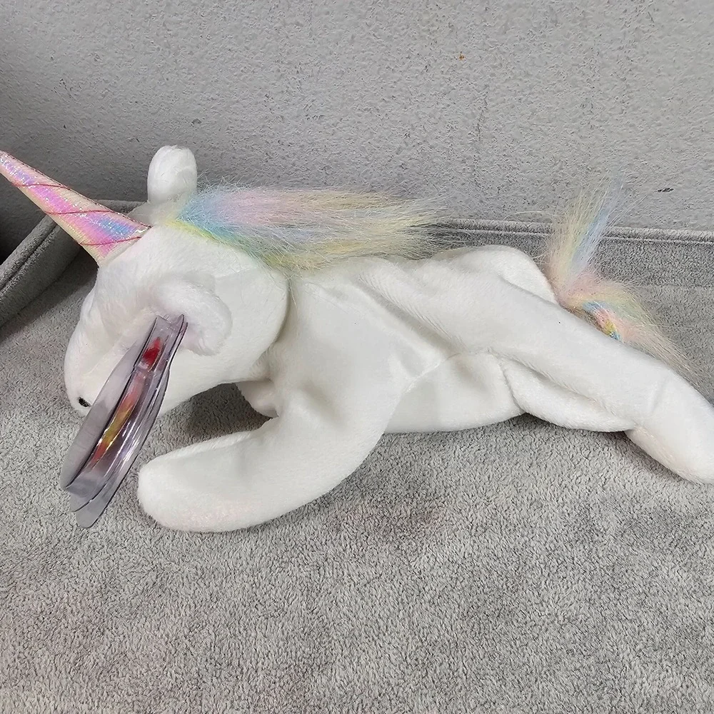 TY Beanie Baby Mystic Unicorn Iridescent Horn‎ Rainbow Fine Mane 1993 5th Gen